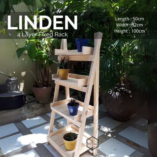 Linden 4 Layer Foldable Rack