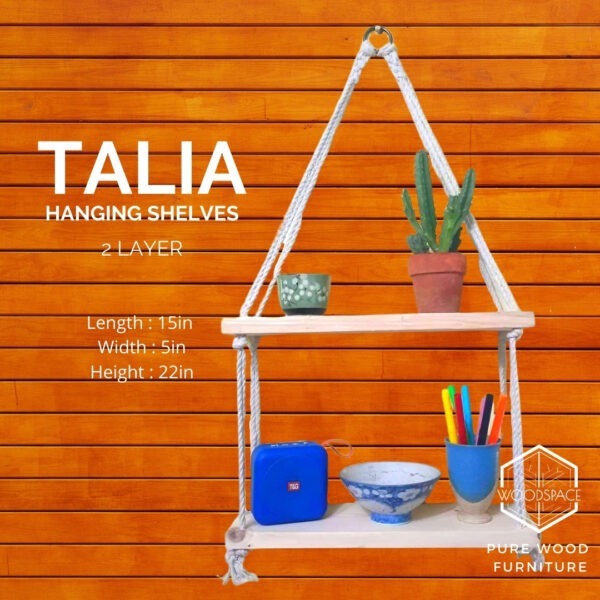 Alternative view of Talia Hanging Shelves